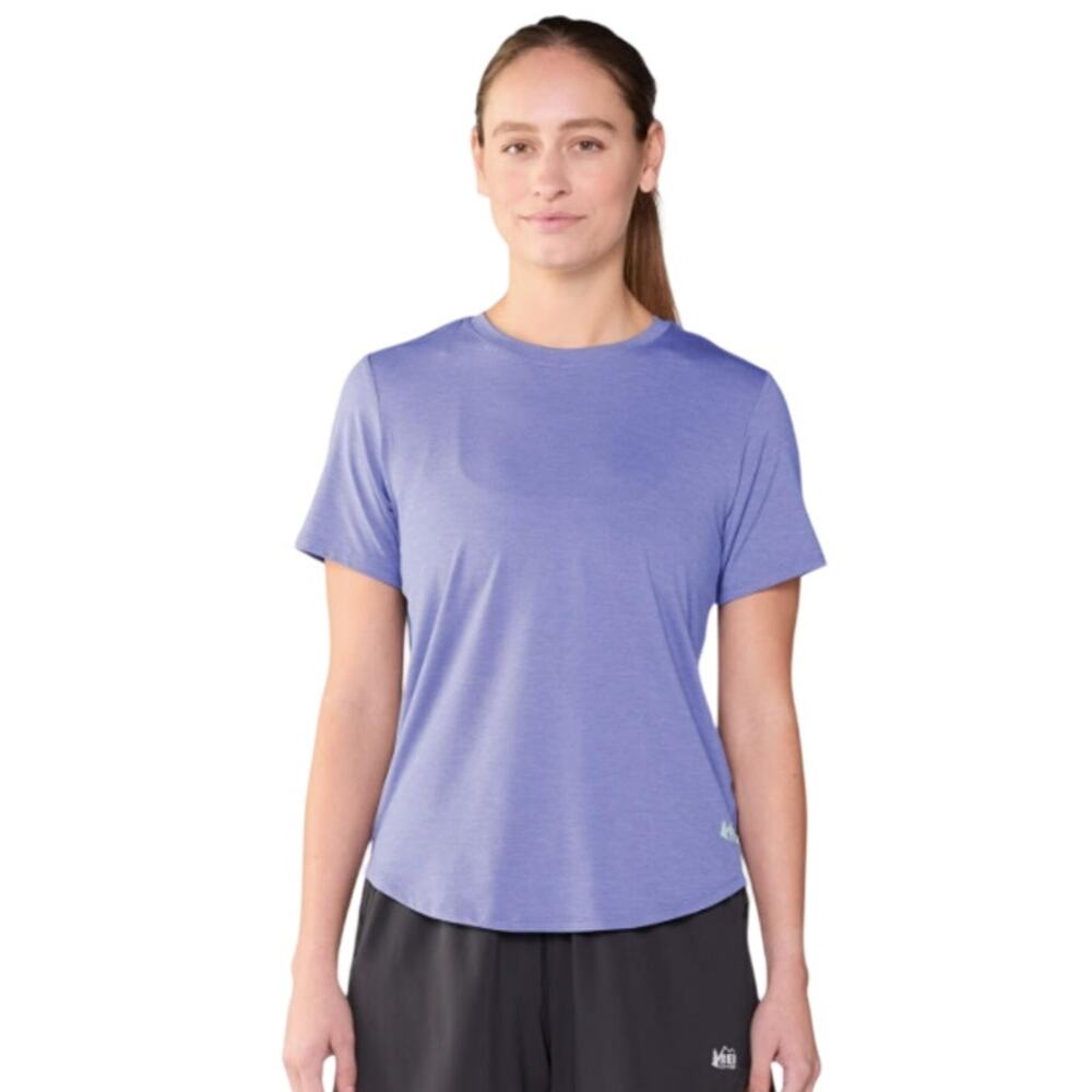 REI Co-Op Women's Active Pursuits T-Shirt Horizon Purple Size Large Short Sleeve